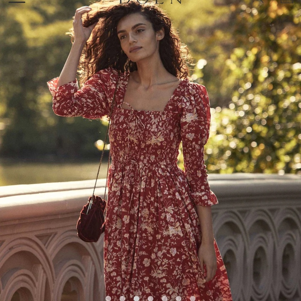 Doen bijou dress in oaks bluff floral- Small